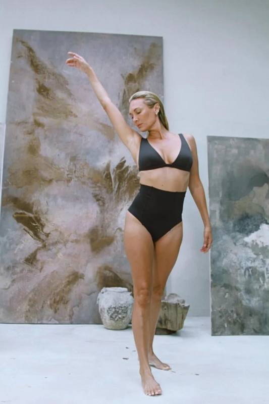 TEMPTATION CHARCOAL BIKINIO VIRŠUS